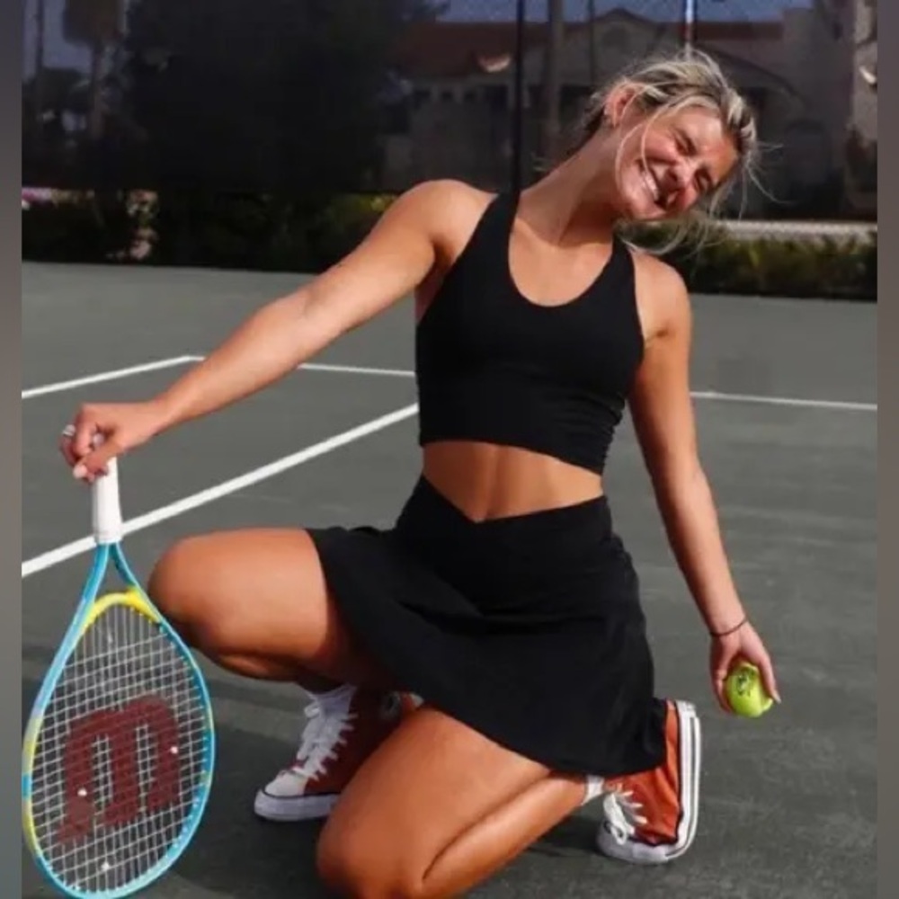 Aerie crossover tennis skirt
